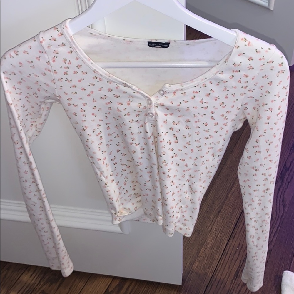Brandy Melville flower long sleeve